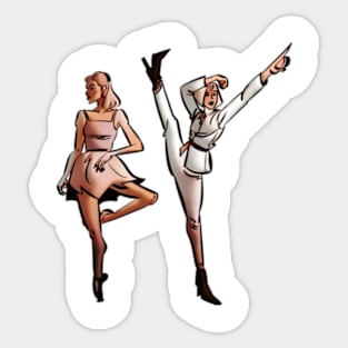 The other mismatched dancers Sticker